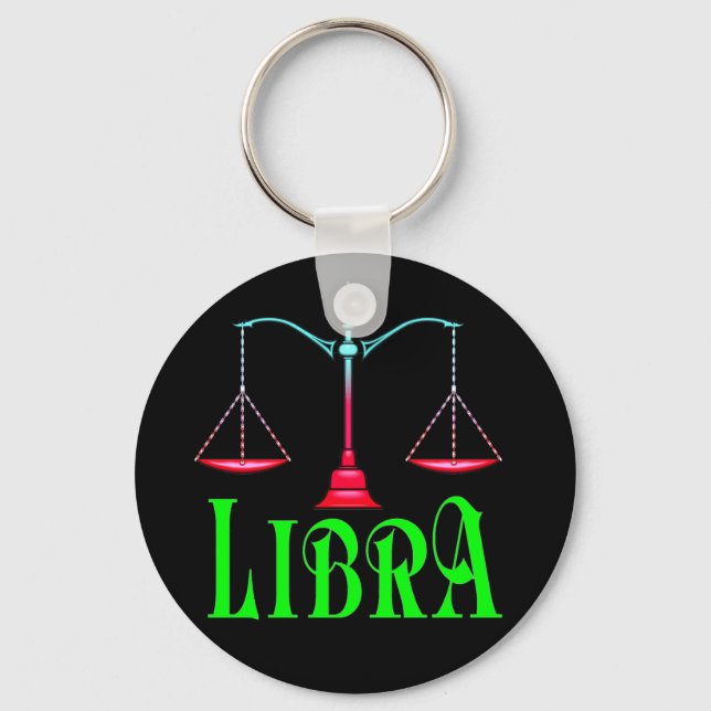 Libra Keychain Nyckelring (Framsida)