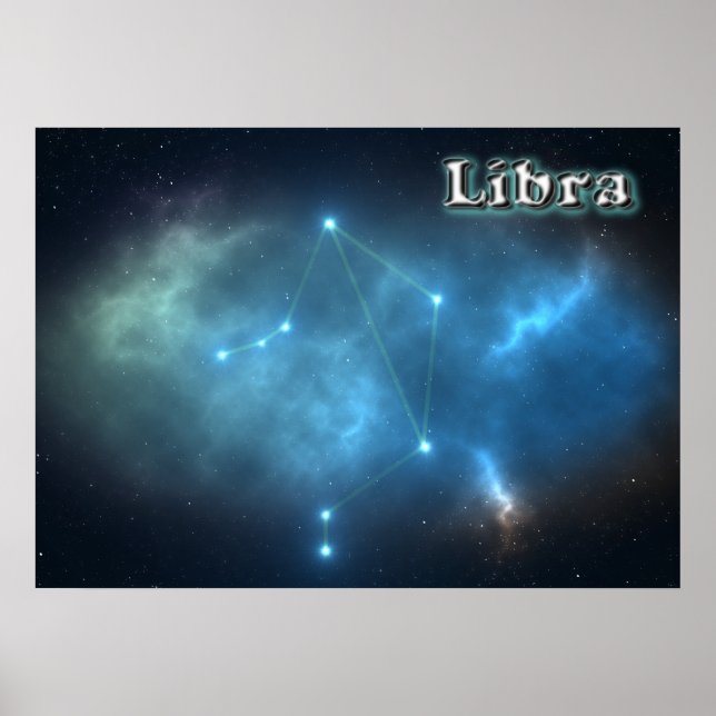 Libra-konstellation Poster (Framsidan)