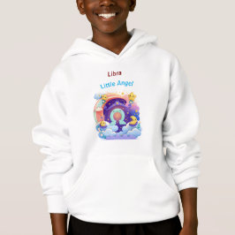 Libra Little Angel Zodiac Kids Hoodie Pullover T Shirt