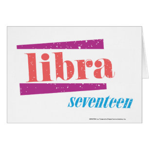 Libra LtPink Hälsningskort