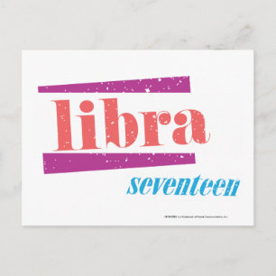 Libra LtPink Vykort