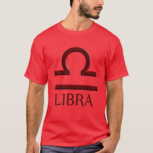 Libra Manar Red T-Shirt (Framsida)