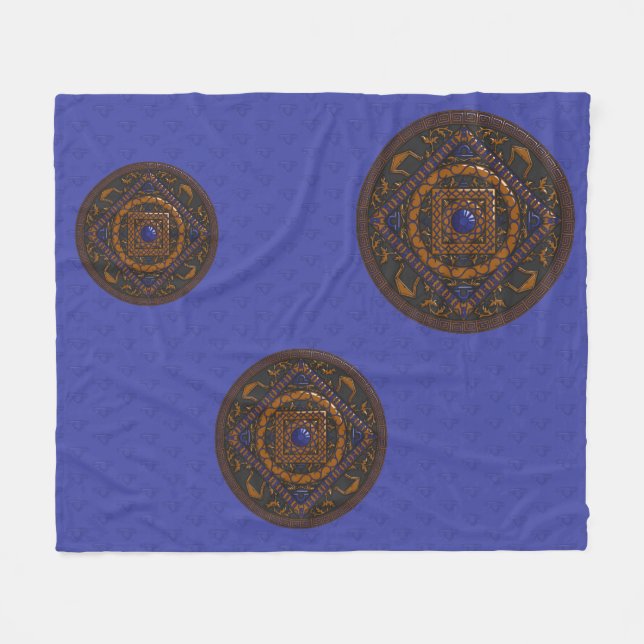 Libra Mandala Fleece Blanket (Framsidan (Horisontell))