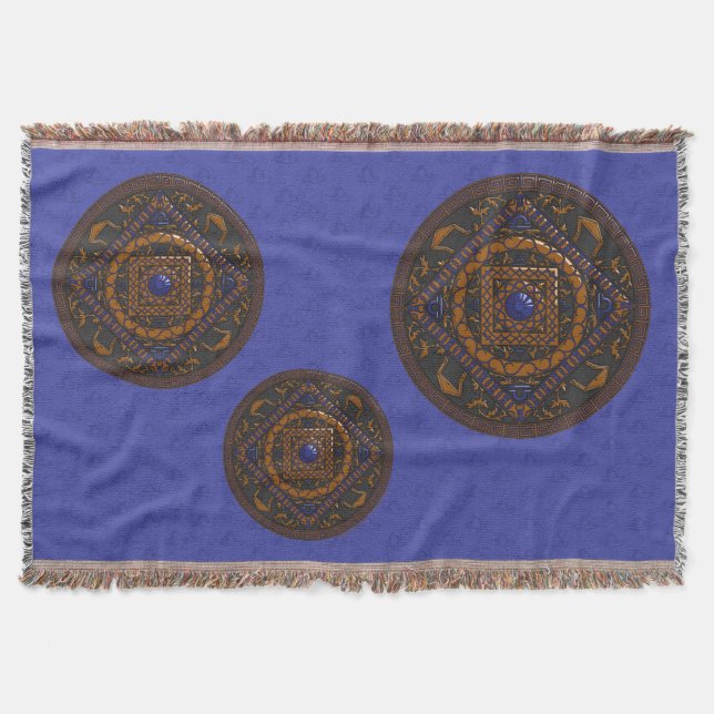 Libra Mandala Kastsjalta Mysfilt (Framsidan)