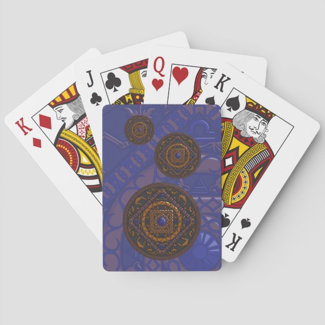Libra Mandala Klassiska Spelkort (Baksidan)