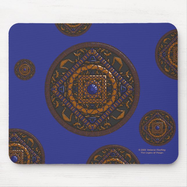 Libra Mandala Mousepad Musmatta (Framsidan)