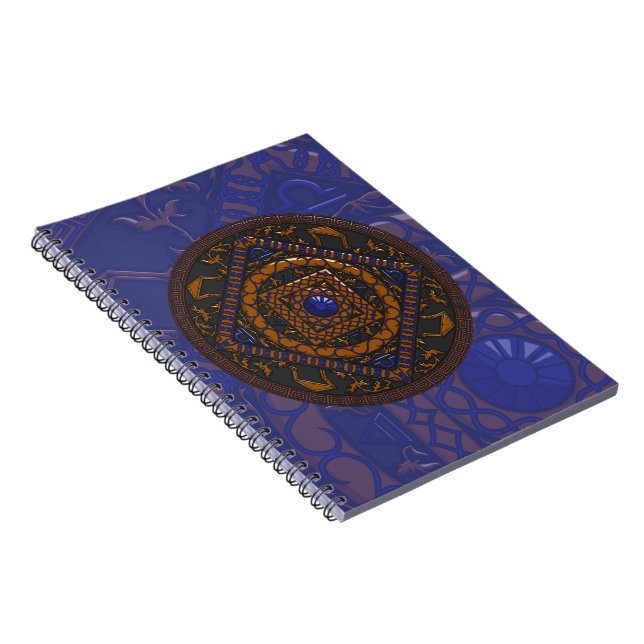Libra Mandala Notebook Anteckningsbok (Högra Sidan)