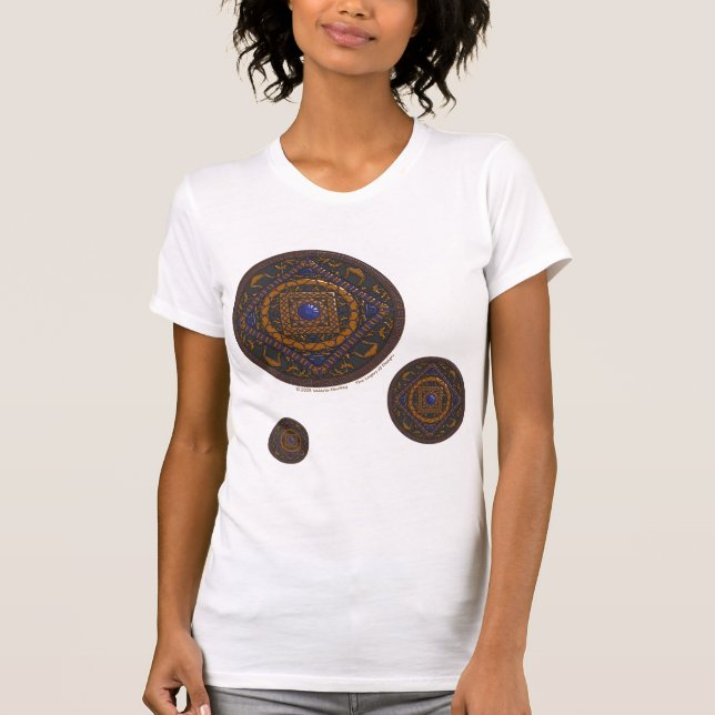 Libra Mandala Women's Light Shirt Tee (Framsida)
