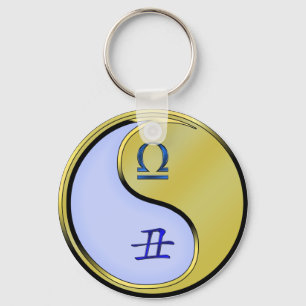 Libra & Metall Ox Nyckelring