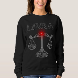 Libra Mörk Astrologi | Minimal Ockult Zodiak T Shirt