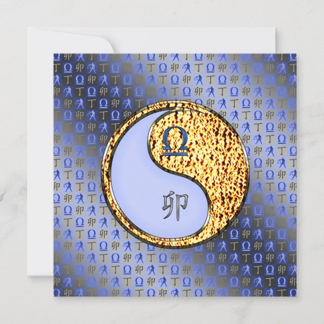 Libra och brandkanin kort (Framsida)