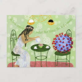 Libra och Covid19-viruset Vykort