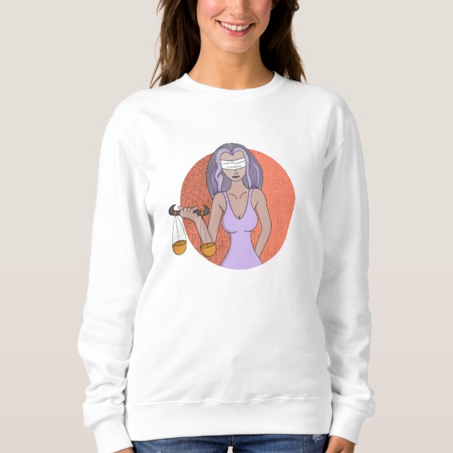 Libra och Dam vid domstolen T Shirt (Framsida)