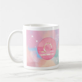 Libra Pastell Vattenfärg Astrologi Zodiakus Tecken Kaffemugg