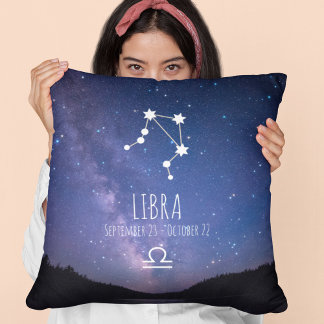 Libra | Personlig Zodiac Constellation Kudde