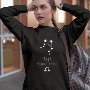 Libra Personlig Zodiac Constellation T Shirt