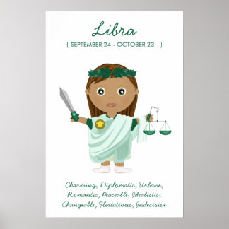 Libra - Poster av Flickhoroscope