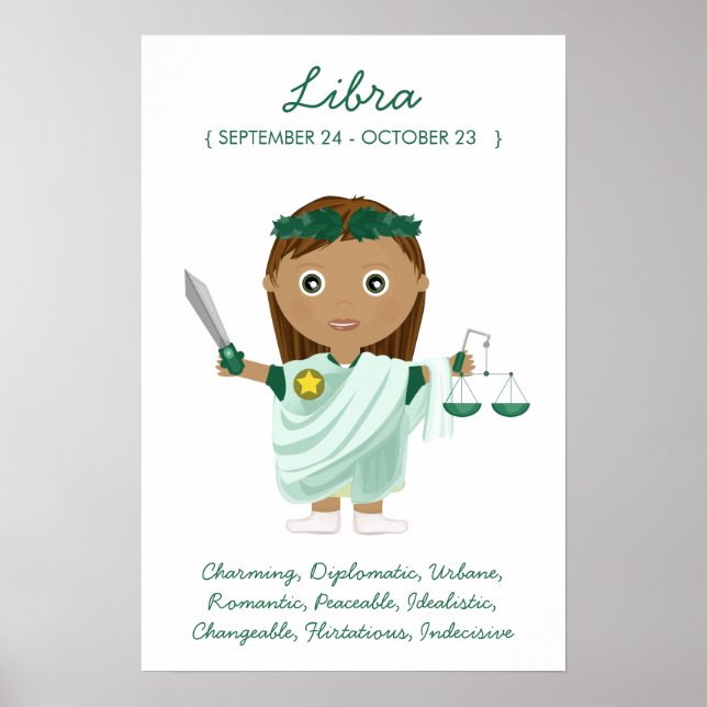 Libra - Poster av Flickhoroscope (Framsidan)