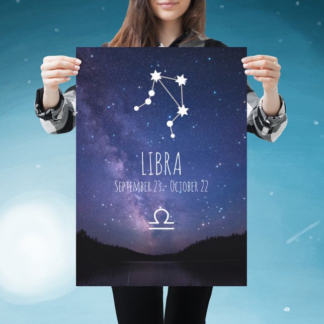 Libra | Poster av zodiakkonstellation av Personlig (Skapare uppladdad)