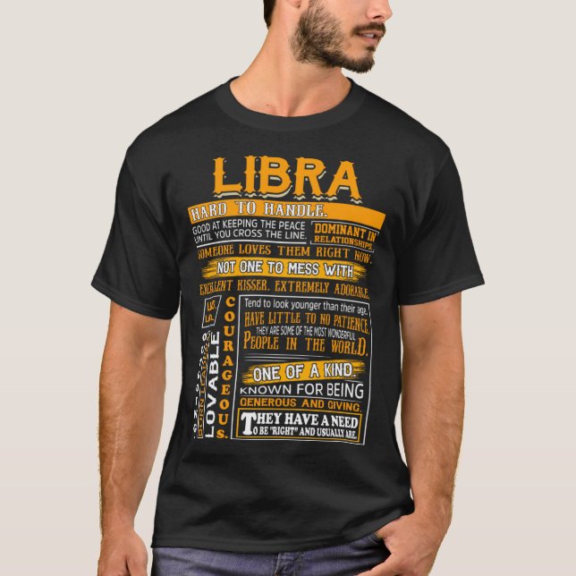Libra Queens är född den 23 oktober 2011 T Shirt (Framsida)