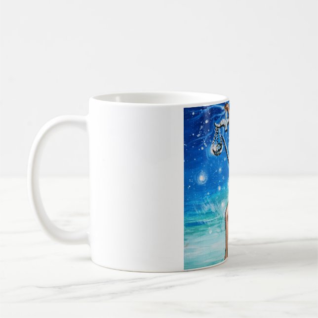 Libra, rättvisans gudinna kaffemugg (Vänster)
