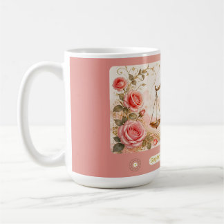 Libra Rose Art Nouveau-mugg Kaffemugg