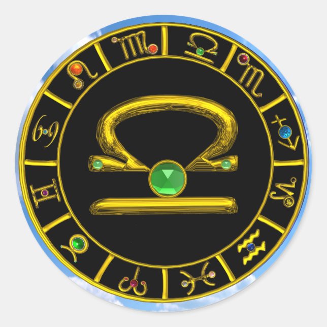 LIBRA RUNT KLISTERMÄRKE (Framsida)