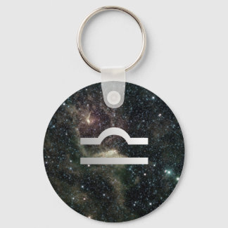 Libra Scales Zodiac-Stjärntecknet Universe Nyckelring