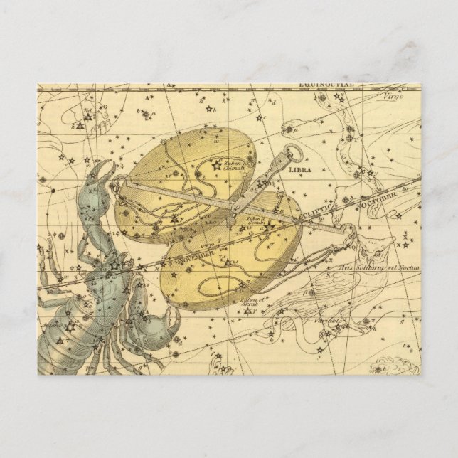 Libra, Scorpio Vykort (Framsida)