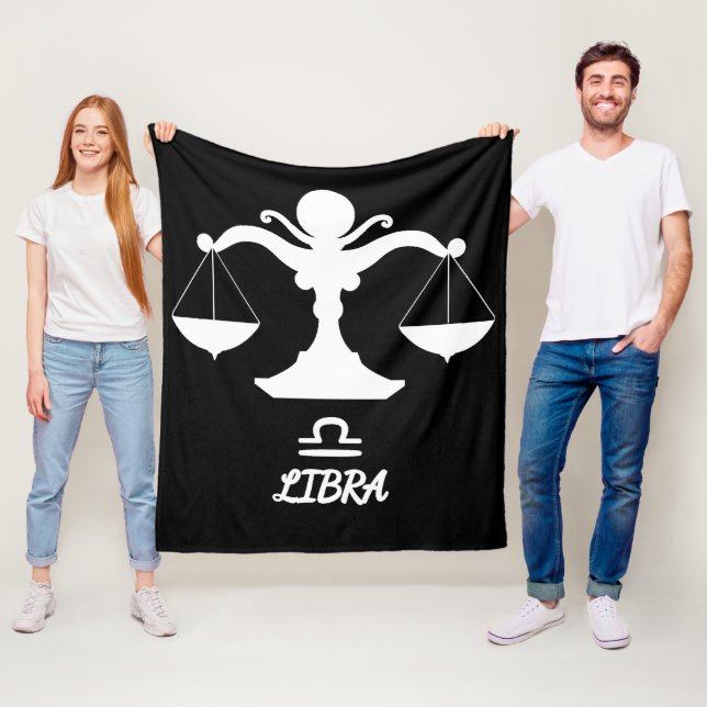 Libra Silhouette Fleece Blanket (På plats)