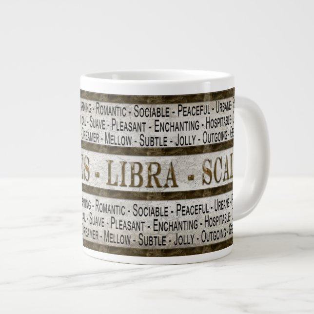 LIBRA - SKALER - COFFEE/SOPPA/JUMBO MUGG - TEXT JUMBO MUGG (Framsida höger)