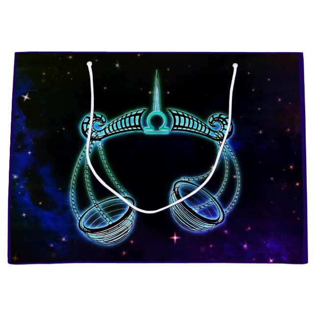 libra-skalorna, zodiac-presentsäck (Framsidan)