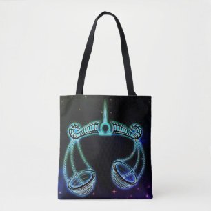 libra, skalorna zodiak tobag tygkasse