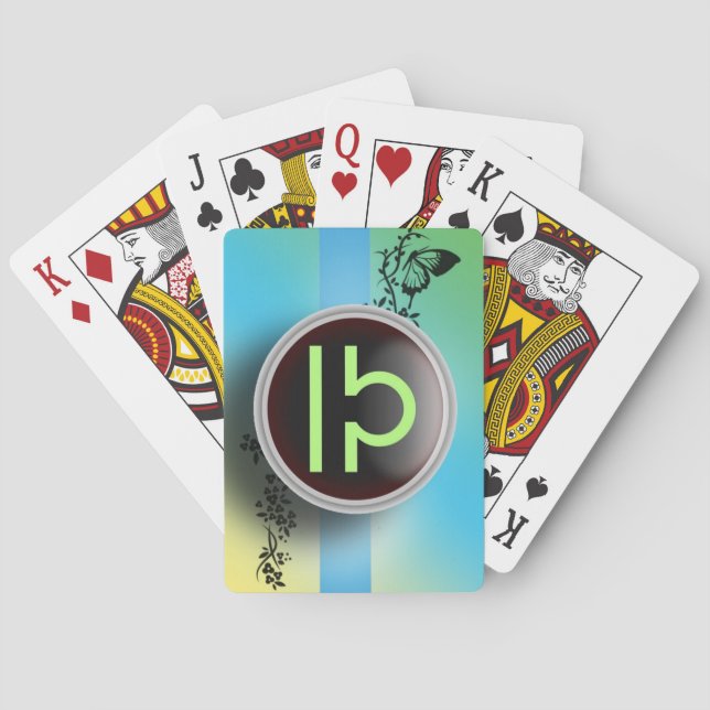 Libra-skyltkort Casinokort (Baksidan)