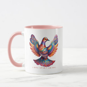 Libra Spirit Animal Dove Alebrije Female Mugg
