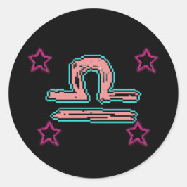 LIBRA Stars Runt Klistermärke