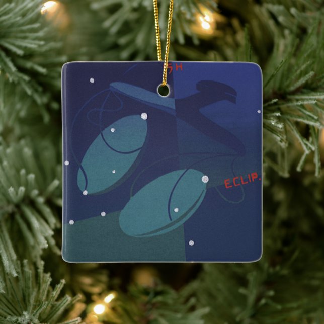 Libra Stjärnbilds Konstellation Vintage Zodiak Ast Julgransprydnad Keramik (Träd)