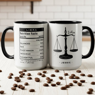 Libra Stjärntecken Astrologi Näringsfakta Mugg