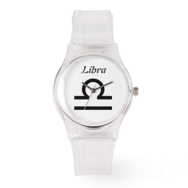 Libra Stjärntecken. Damklockor. Armbandsur (Framsida)