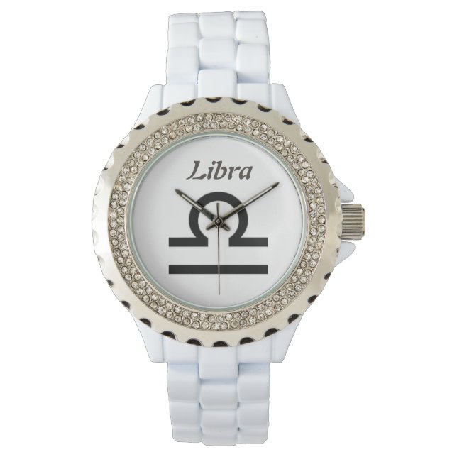 Libra Stjärntecken. Damklockor. Armbandsur (Framsida)