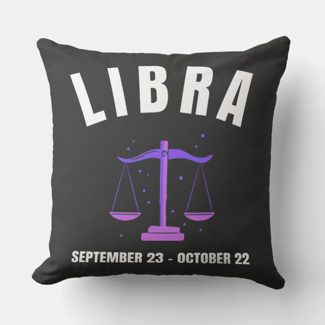 Libra stjärntecken kudde (Framsida)