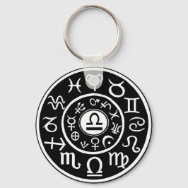 Libra Stjärntecken Nyckelring