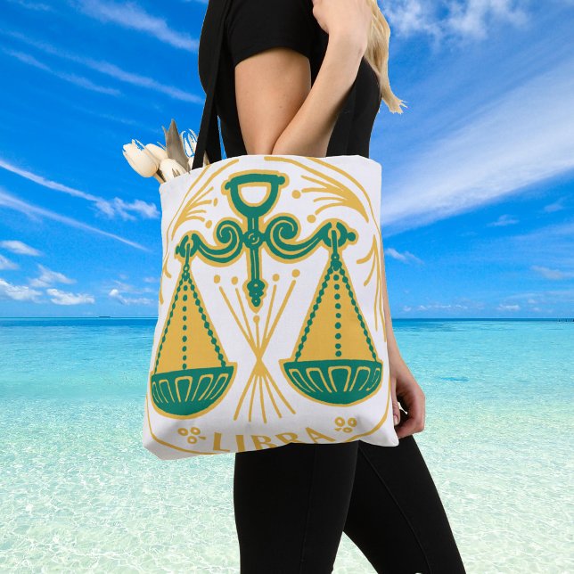 Libra Stjärntecken på en Tygkasse (Star sign Libra shoulder bag)