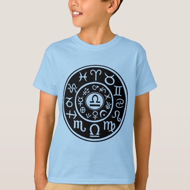 Libra Stjärntecken T-shirt (Framsida)