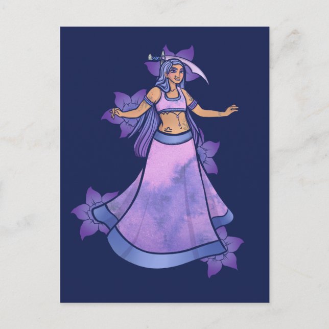 Libra Sword Belly Dancer Vykort (Framsida)
