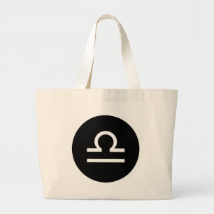 Libra Symbol Jumbo Tygkasse