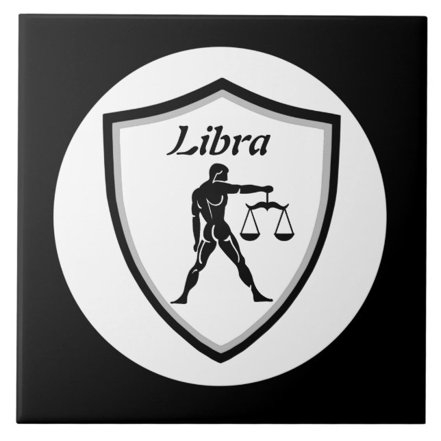 Libra-symbol Kakelplatta (Framsidan)