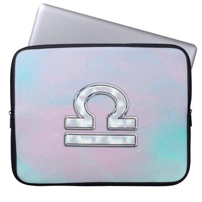 Libra Symbol Mor i Pearl Stil Laptop Fodral (Framsidan)