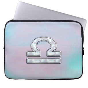 Libra Symbol Mor i Pearl Stil Laptop Fodral