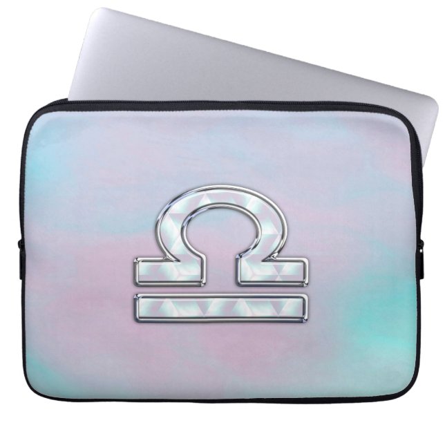 Libra Symbol Mor i Pearl Stil Laptop Fodral (Framsidan)